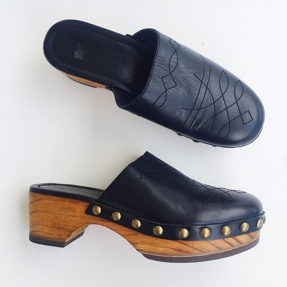 zara studded clogs